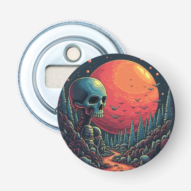 Abrebotellas Apertura del frasco del botón (Anverso)