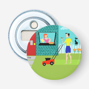 Abrebotellas Apertura del frasco del botón de la mañana del s