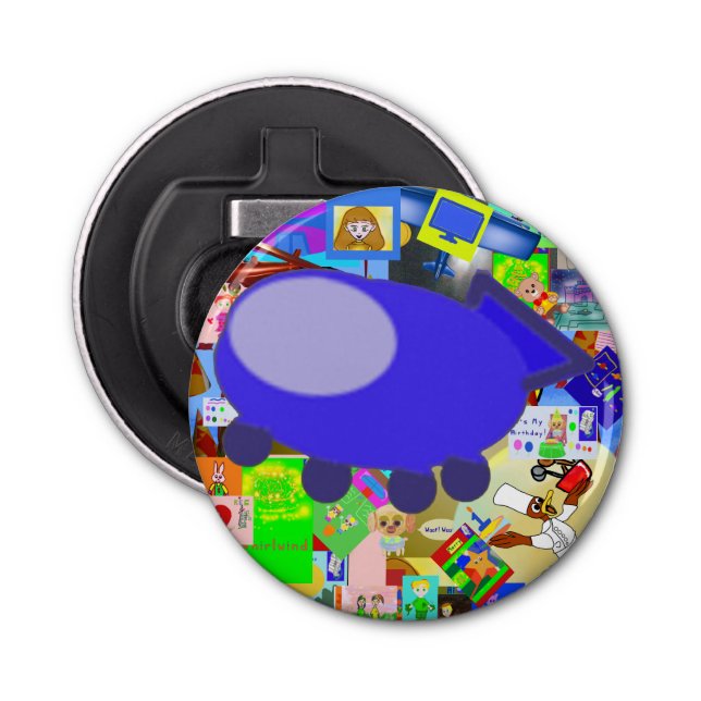 Abrebotellas Apertura del frasco del botón de la nave espacial (Anverso)