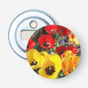 Abrebotellas Apertura del frasco del botón de los tulipanes ama