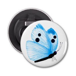 Abrebotellas Apertura del frasco del botón de mariposa azul