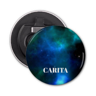 Abrebotellas Apertura del frasco del botón de monograma espacia