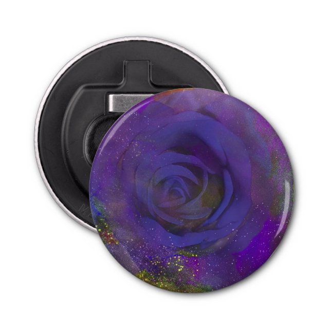 Abrebotellas Apertura del frasco del botón del Rosa de la media (Anverso)