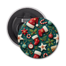 Abrebotellas Apertura del frasco del botón navidades