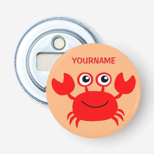 Abrebotellas Apertura del frasco del personalizado de cangrejo  (Anverso)