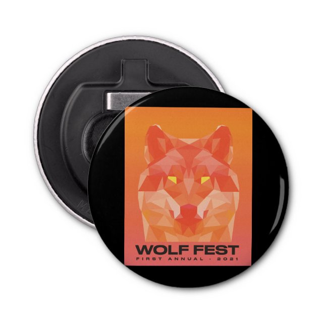 Abrebotellas Apertura del frasco Wolf Fest 2021 (Anverso)