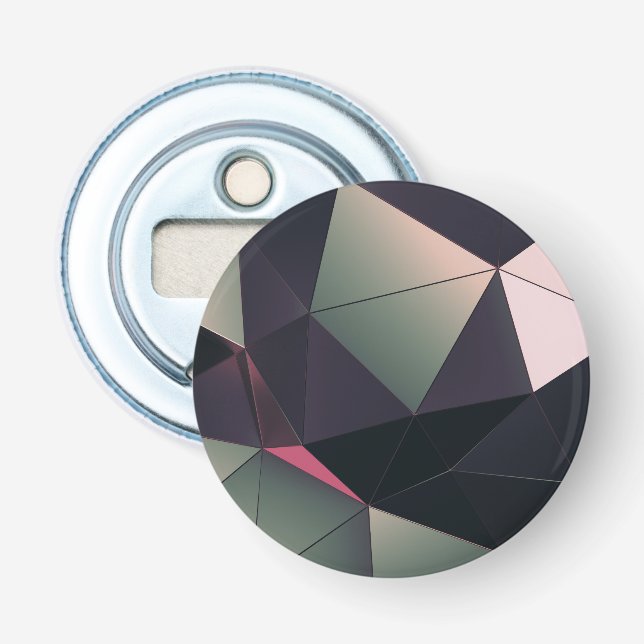 Abrebotellas Apertura moderna de frascos de polígonos multicolo (Anverso)