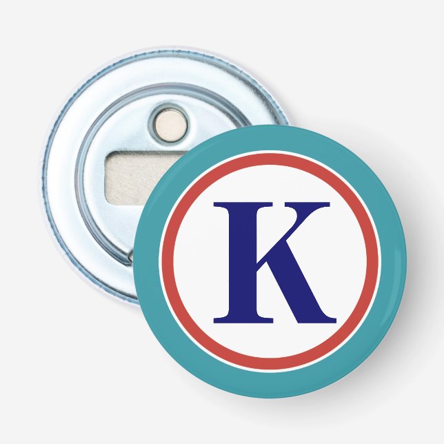 Abrebotellas Apertura personalizada de frascos de monograma (Anverso)