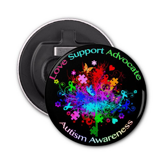 Abrebotellas Árbol de autismo en el espectro (Anverso)