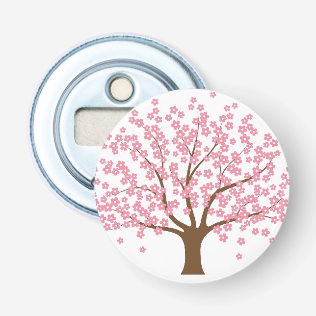 Abrebotellas Árbol de flores de primavera (Anverso)