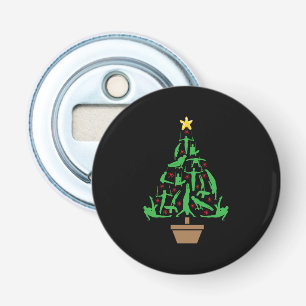 Abrebotellas Árbol de navidad de gimnasia masculina