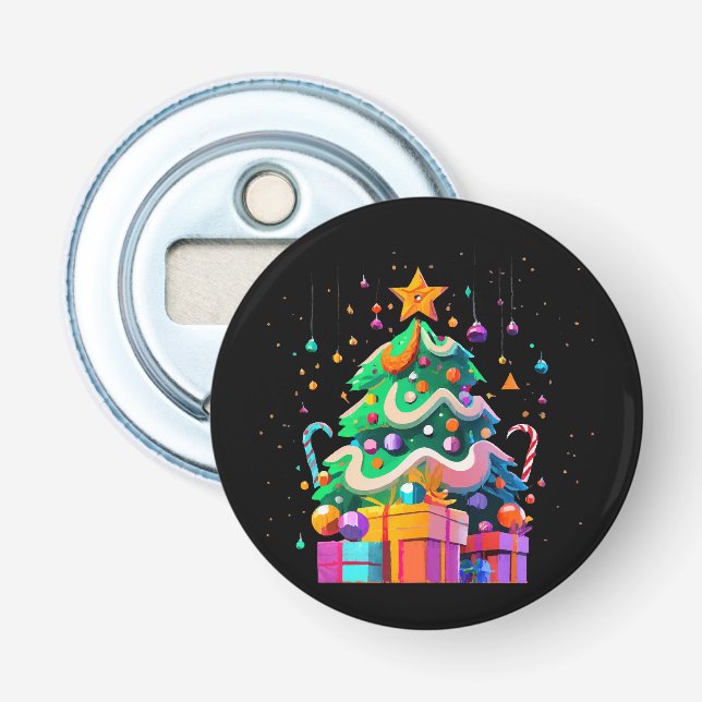 Abrebotellas Árbol de Navidad Mágico Resplandor (Anverso)