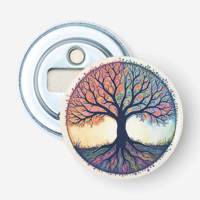 Abrebotellas Árbol de vida (Anverso)
