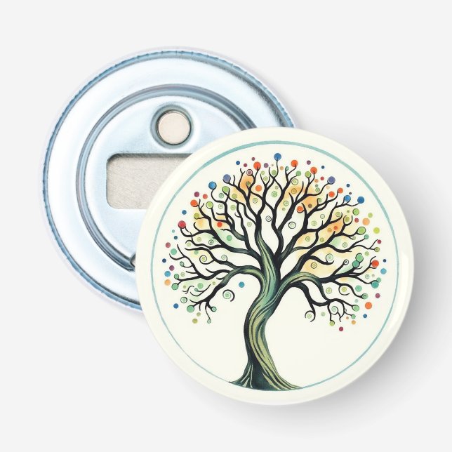 Abrebotellas Árbol de vida (Anverso)