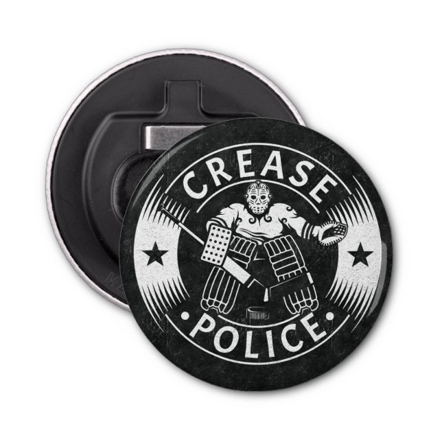 Abrebotellas Arreglador de hockey de la policía (Anverso)