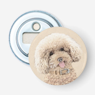Abrebotellas Arroz de juguete en miniatura de perro crema marró