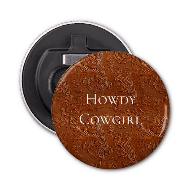 Abrebotellas Arte bohemio de Brown occidental (Anverso)