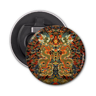 Abrebotellas Arte colorido de dragón asiático chino