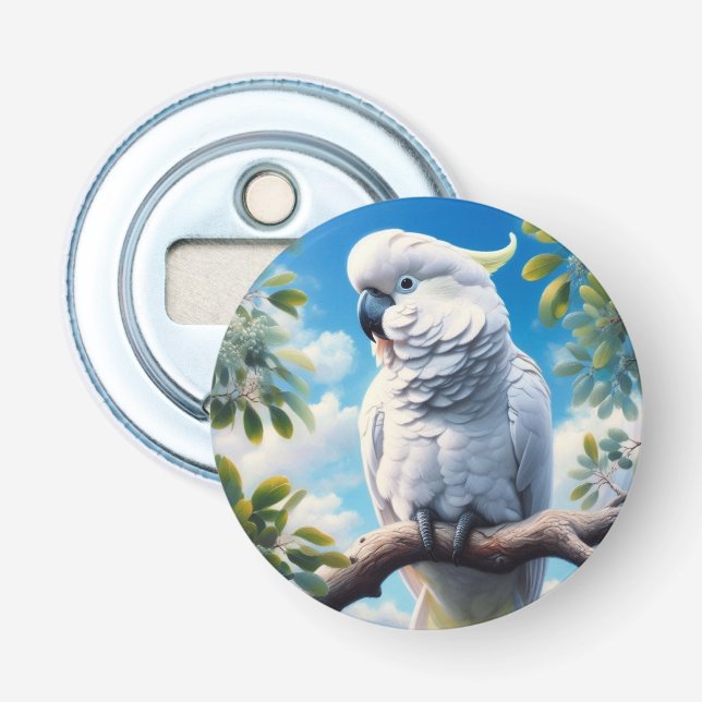 Abrebotellas Arte de Cockatoo (Anverso)