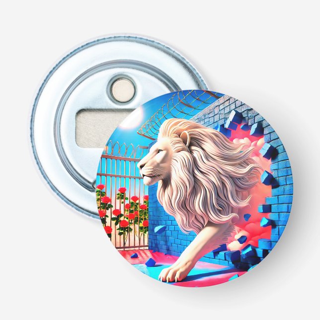 Abrebotellas Arte de león (Anverso)