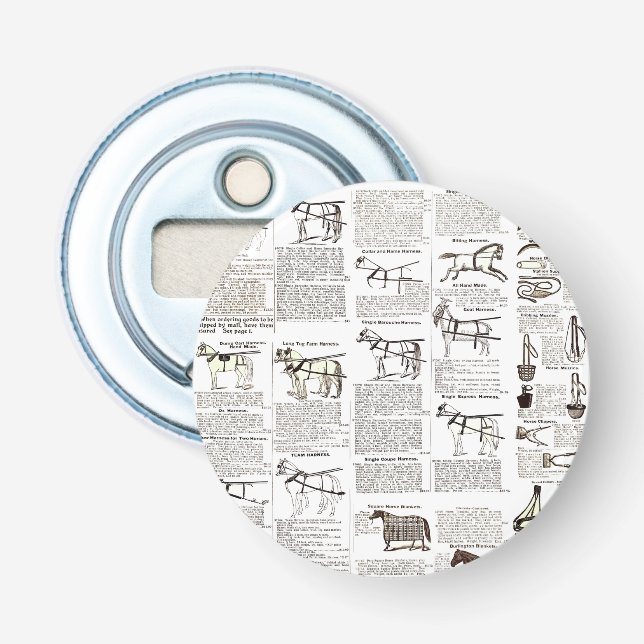 Abrebotellas Arte de periódicos de publicidad de antigüedades d (Anverso)