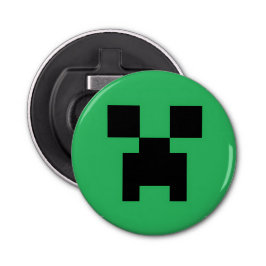 Abrebotellas Arte de píxel de juego para minecraft verde