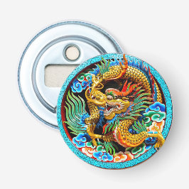 Abrebotellas Arte florido de dragón colorido chino de Guay