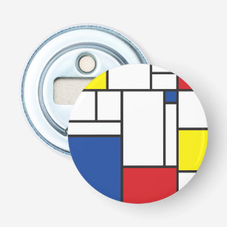 Abrebotellas Arte Moderno De Stijl Geométrico Minimalista Mondr