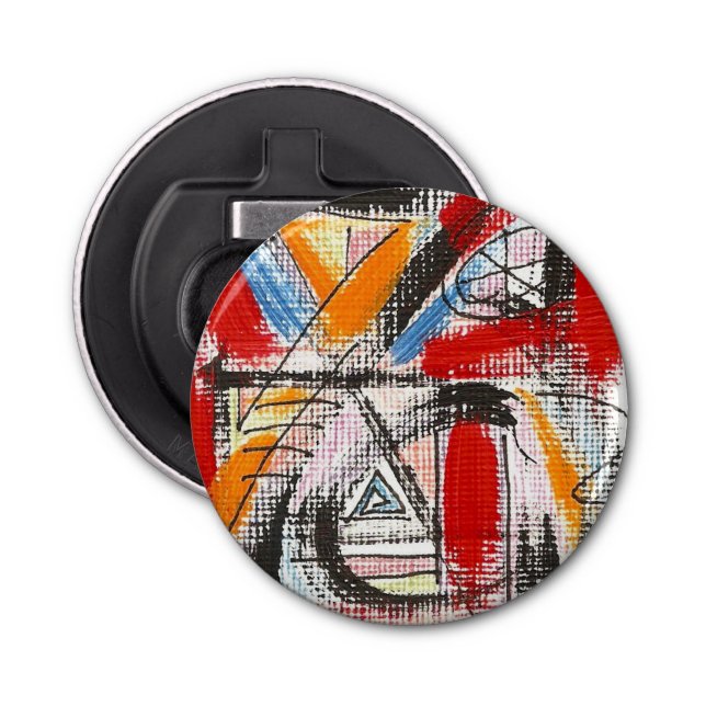 Abrebotellas Arte moderno pintado de la tercera mano (Anverso)