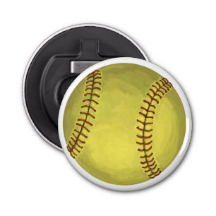 Abrebotellas Arte Softball pintado