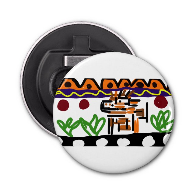 Abrebotellas Arte trasero de león (Anverso)