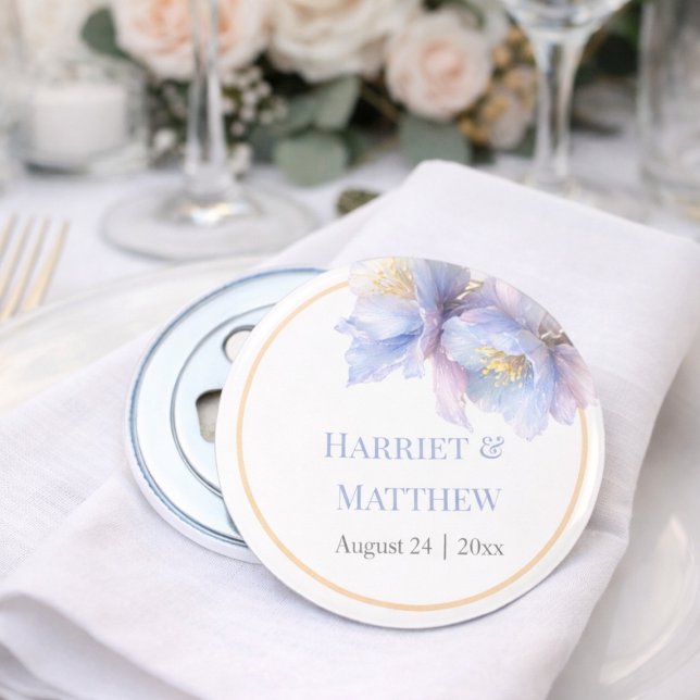 Abrebotellas Artistic Pastel Botanical Florals Wedding (Subido por el creador)