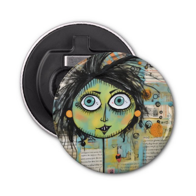 Abrebotellas ArtLady 15 Encantadora y angustiada (Anverso)