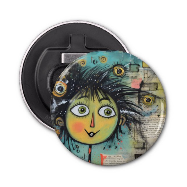 Abrebotellas ArtLady 17 Encantadora y angustiada (Anverso)