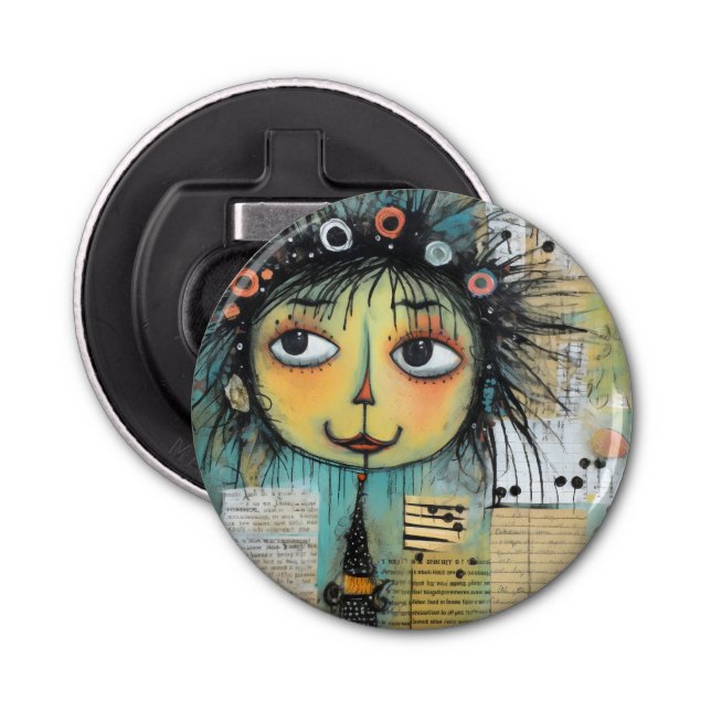 Abrebotellas ArtLady 1 Encantador y angustiado (Anverso)