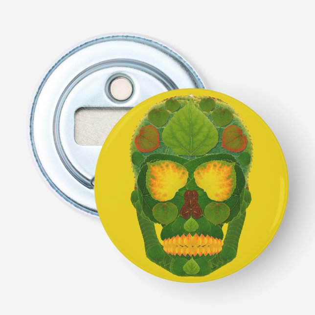 Abrebotellas Aspen Leaf Skull 9 (Anverso)