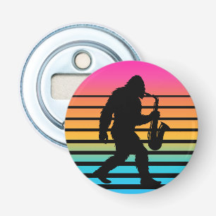 Abrebotellas Atardecer Retro Bigfoot Saxofón