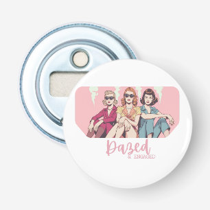 Abrebotellas Aturdida y comprometida Diseño retro mujeres despe