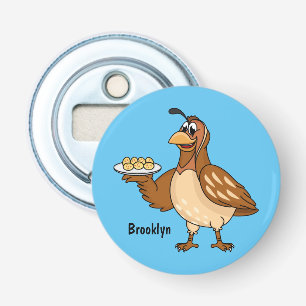 Abrebotellas Ave feliz con personalizado de huevos