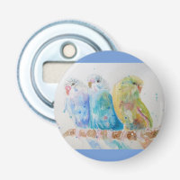 Aves australianas Budgie Watercolor Art