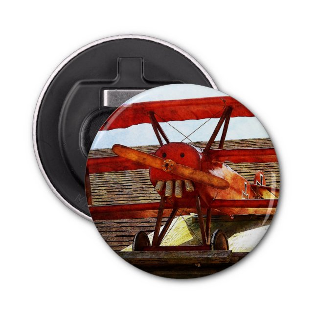 Abrebotellas Avión de época por Shirley Taylor (Anverso)