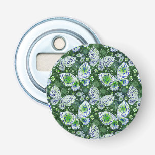 Abrebotellas Away Paisley Butterfly Print Green