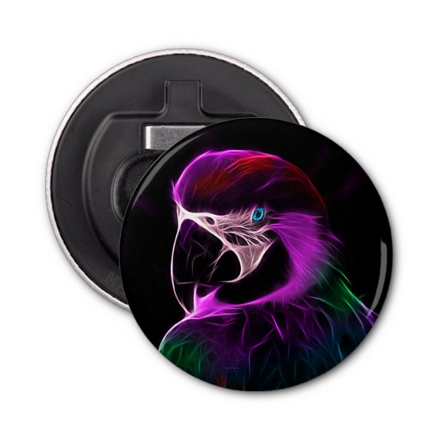 Abrebotellas Awesome Plum Glow Parrot (Anverso)