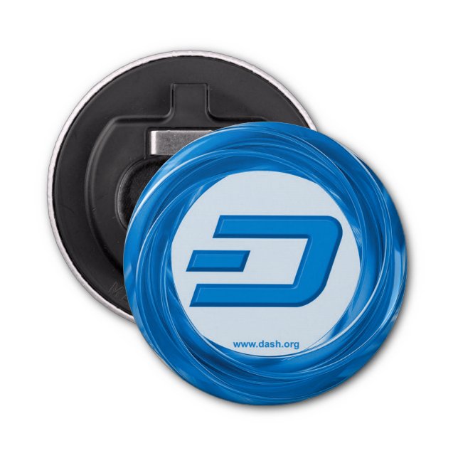 Abrebotellas azul del anillo de la ROCIADA (Anverso)