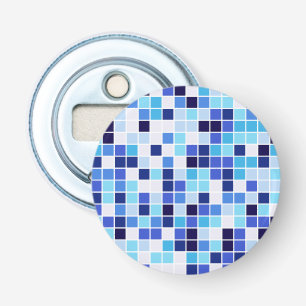 Abrebotellas Azulejos de Piscina, Baldosas Azules Mosaico, Patr