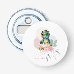 Abrebotellas Baby Alligator Hatching Floral Baby Shower