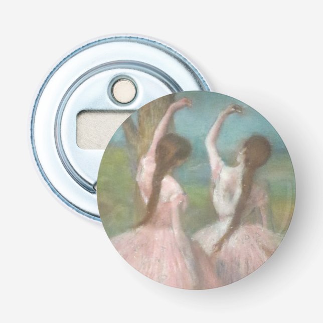 Abrebotellas Bailarinas de rosa Edgar Degas (Anverso)