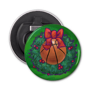 Abrebotellas Baloncesto en Wreath Navidades