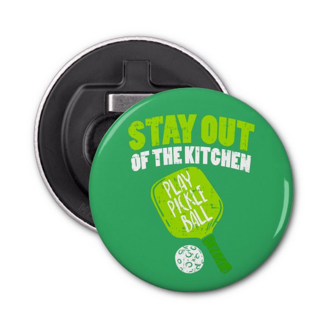 Abrebotellas Baloncesto - Mantente Fuera De La Cocina (Anverso)