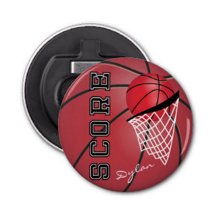 Abrebotellas Baloncesto Rojo y Red